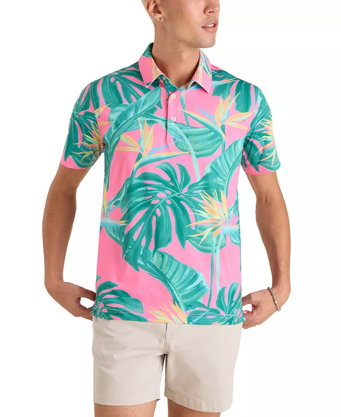 

Мужская поло The Birds of Paradise Performance Polo Shirt Chubbies, розовый