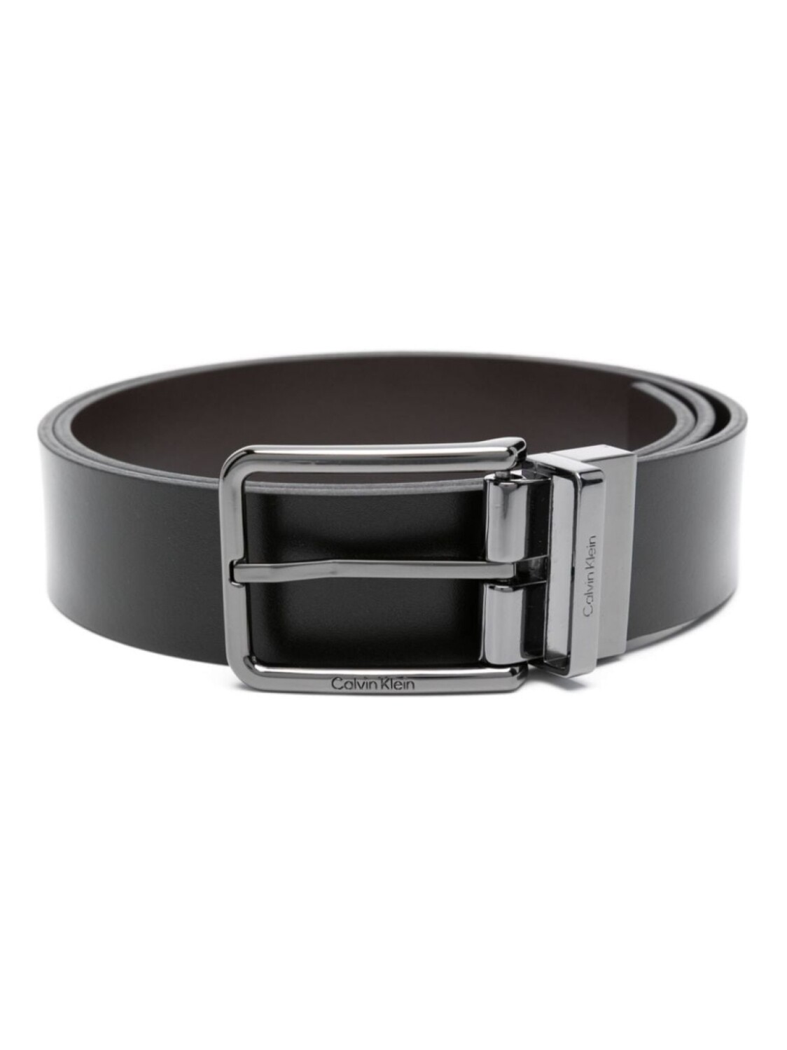 

Calvin Klein ремень с двумя пряжками, черный