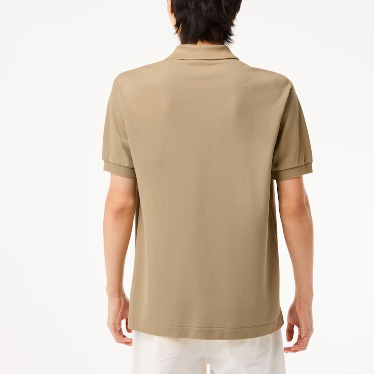 Рубашка поло мужская хаки Lacoste, желтый — фото 4