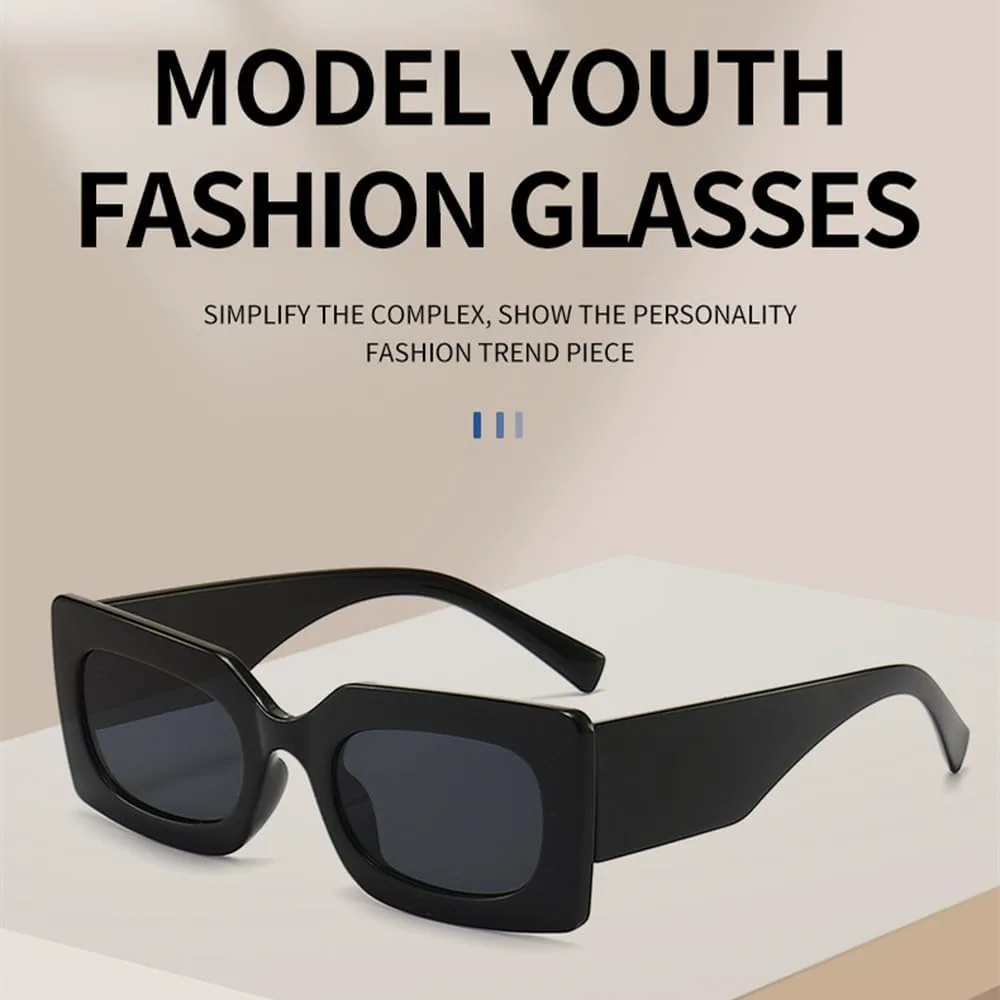 

Модные ретро-солнцезащитные очки прямоугольной формы 2027 года для женщин и мужчин, стильные зеленые солнцезащитные очки в широкой оправе MTZJH, C7 Leopard Brown