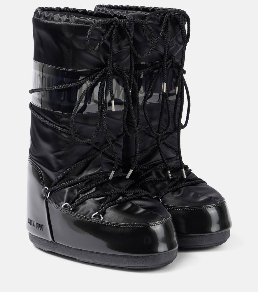 Бархатные зимние ботинки Icon Glance Moon Boot, N001 Black