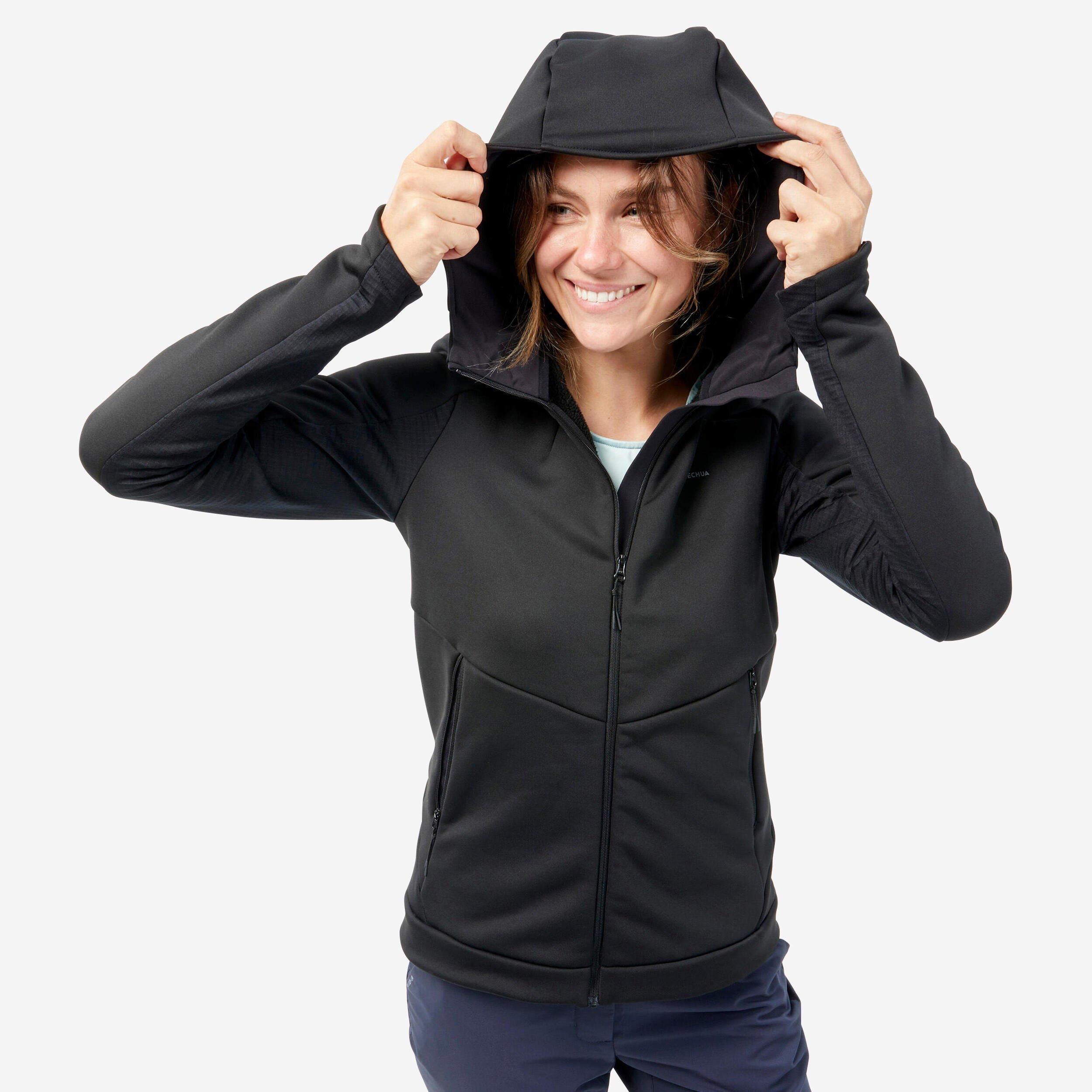 

Куртка флисовая Decathlon MH520 с капюшоном, черный