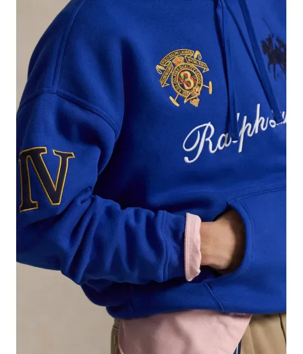 Толстовка relaxed fit Polo Ralph Lauren, васильковый — фото 4