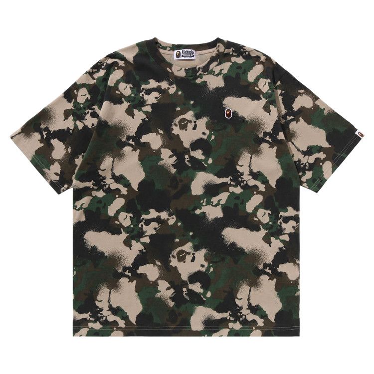 

Футболка BAPE Map Camo Ape Head One Point Relaxed Fit Tee, Green