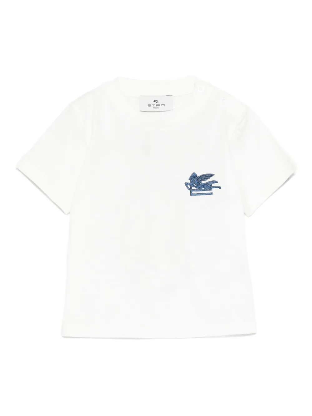 

Футболка с логотипом Pegasus ETRO KIDS, белый