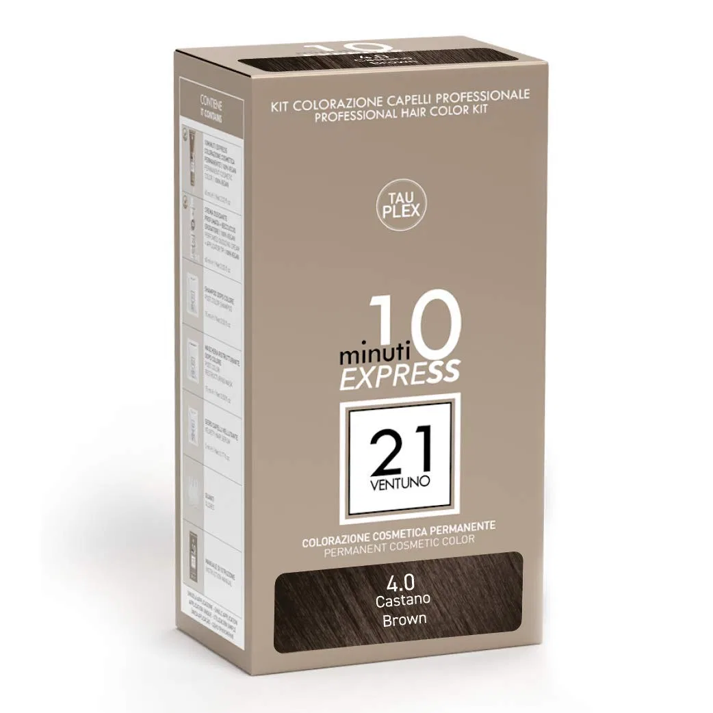 Набор для окрашивания волос «Professional Colour Kit 4.0» от 21 Ventuno 21 Ventuno, Brown 4.0