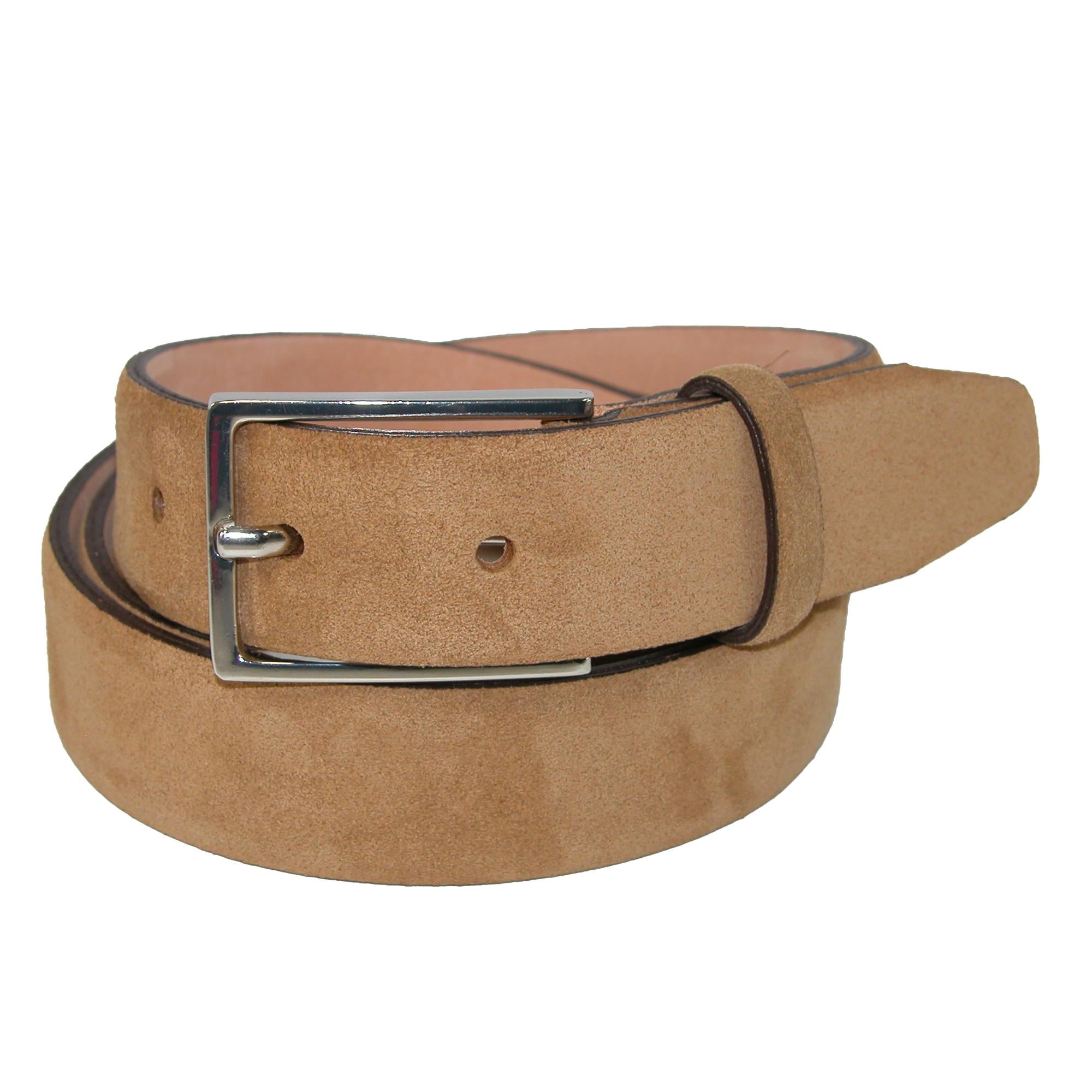 

Мужской ремень Stratton Italian Leather Suede The British Belt Company, цвет tan