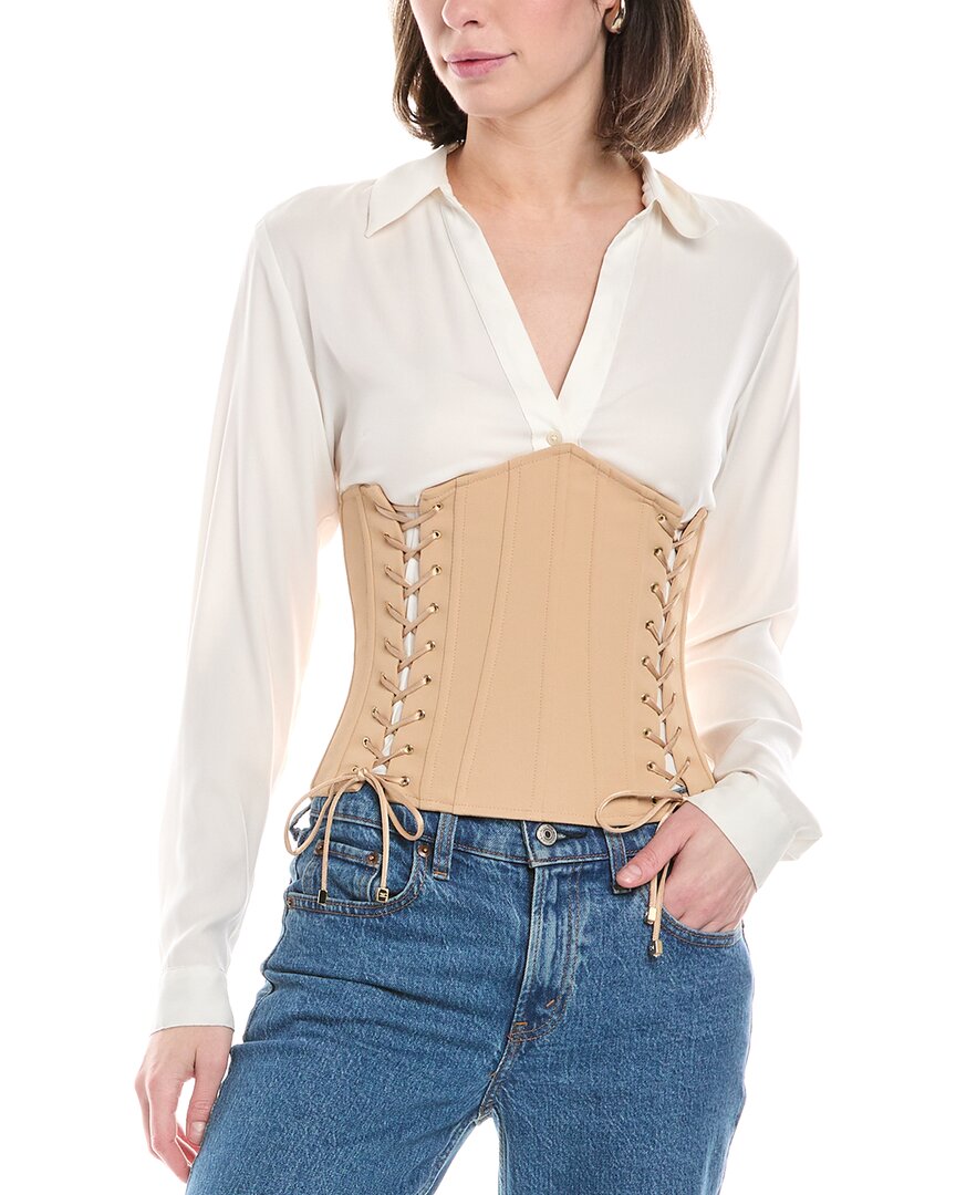 

Корсетный топ Elisabetta Franchi, бежевый