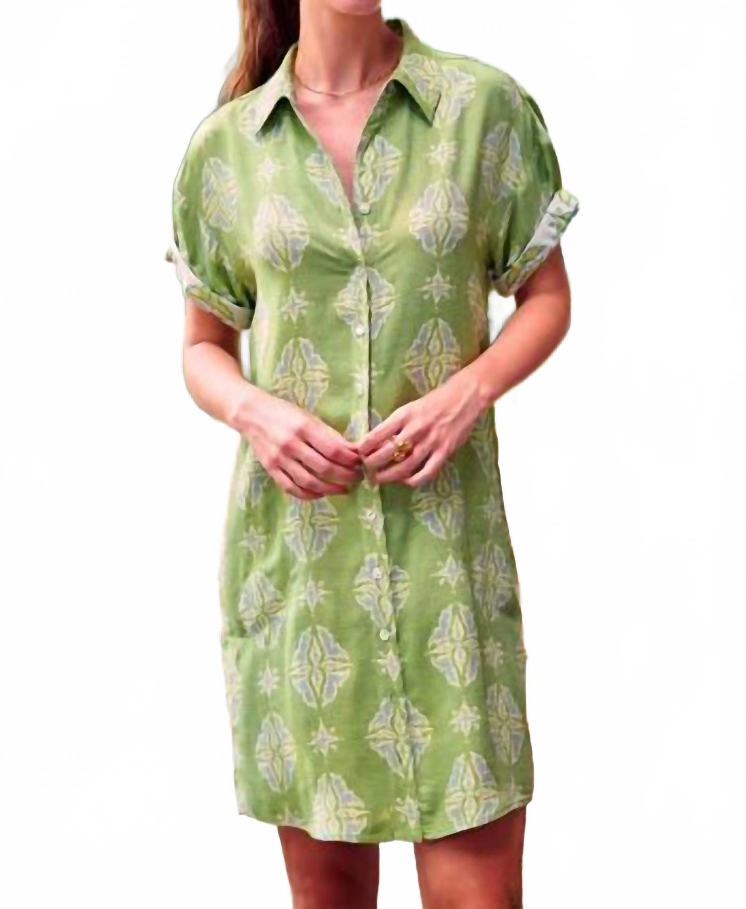 

Платье Camp в зеленом мультиколоре Finley