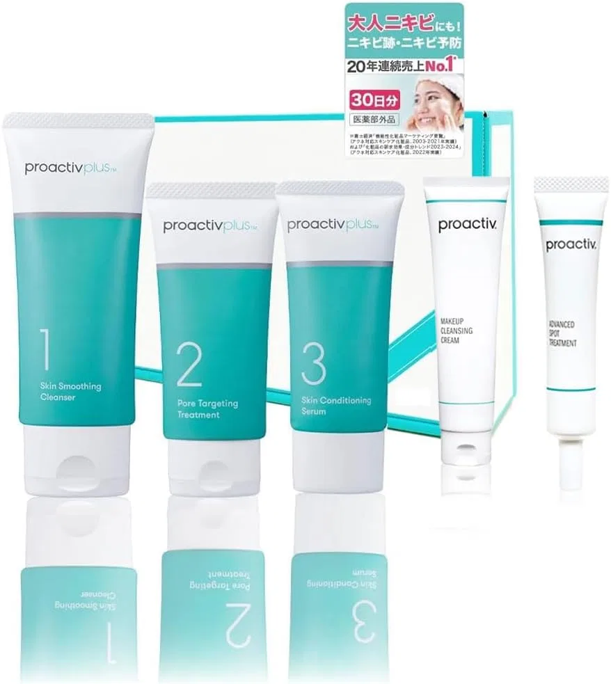 Набор для ухода за кожей Proactiv+ Medicinal Smart Set (30 дней) + Makeup Remover, очищающий крем 150 мл, Advanced Spot Treatment