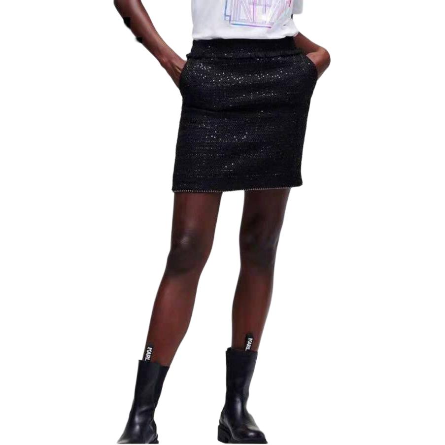 

KARL LAGERFELD / Karl Lagerfeld Jeans Повседневная короткая юбка KARL LAGERFELD черного цвета