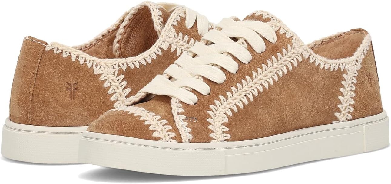 

Кроссовки Frye Ivy Crochet Low Lace Sneaker, цвет Almond