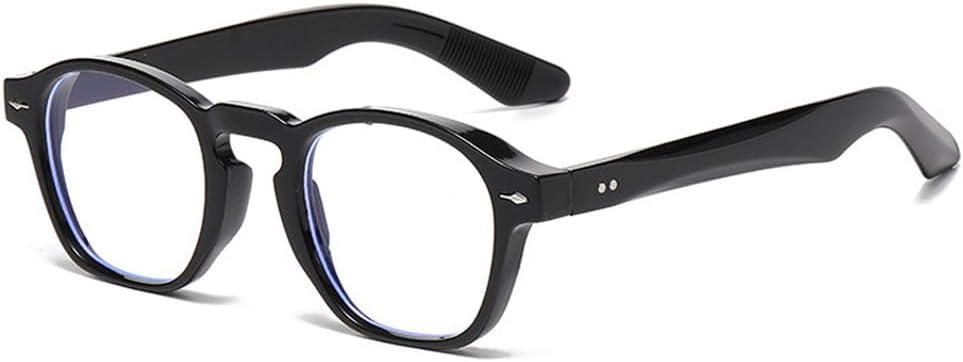 

Мужские квадратные солнцезащитные очки в стиле ретро с заклепками, модные сине-зеленые, трендовые оттенки, защита от ультрафиолета UV400, женские очки в прозрачной оправе WNCKSQ, Black Clear