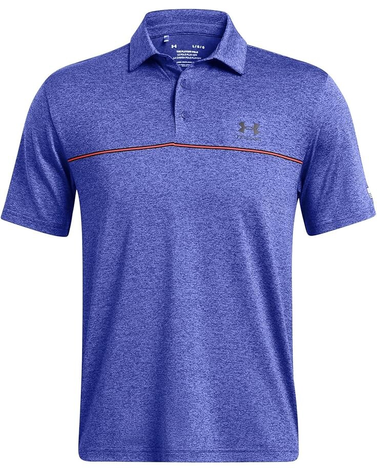 

Поло Under Armour Golf Playoff 3.0 Freedom Polo, цвет Royal/Bolt Red/Black