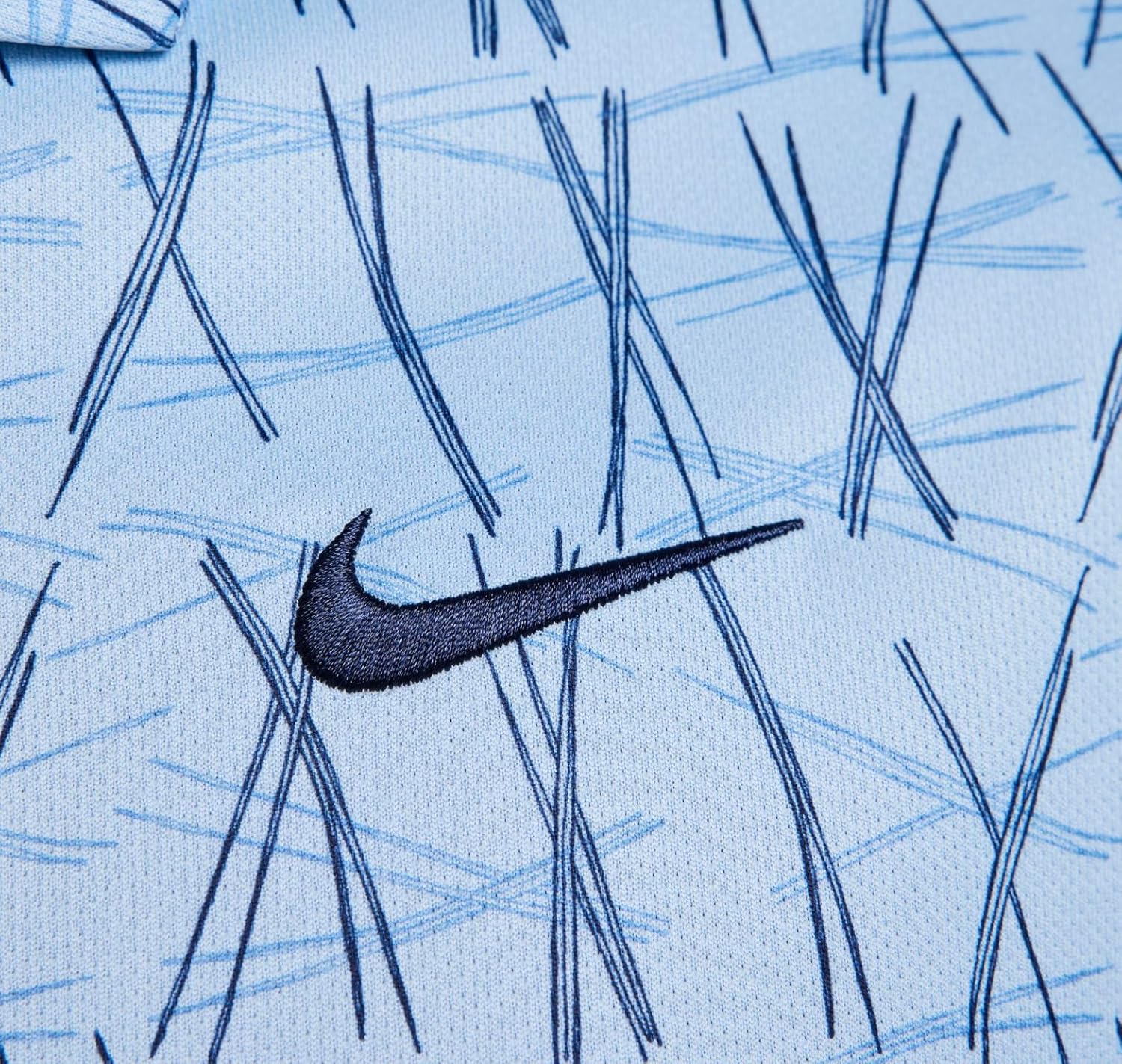 Мужская футболка-поло для гольфа Nike Dri-FIT Victory+ с принтом сосновых иголок Classic Fit, Blue 422 — фото 3
