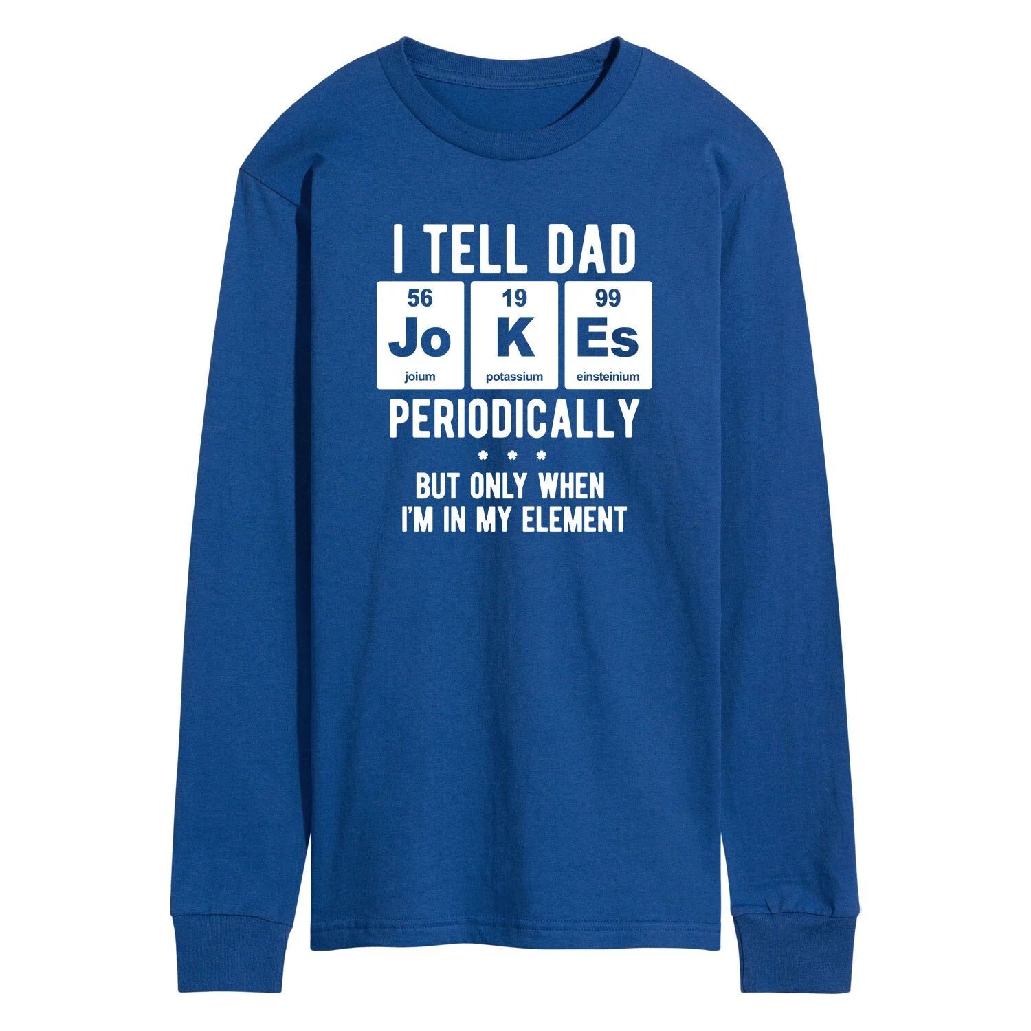 

Мужская футболка с длинными рукавами и рисунком Dad Jokes Periodical Licensed Character