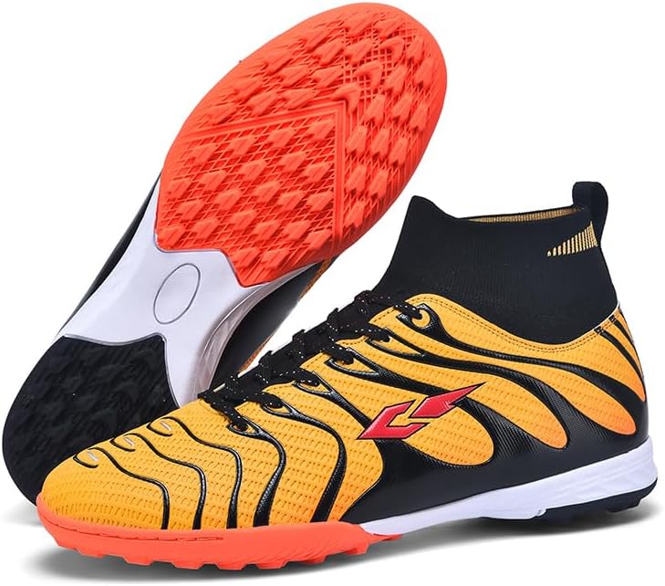 

Футбольные бутсы для мужчин и женщин, легкие тренировочные футбольные кроссовки, унисекс, для улицы, высокие кроссовки Kiusmety, желтый
