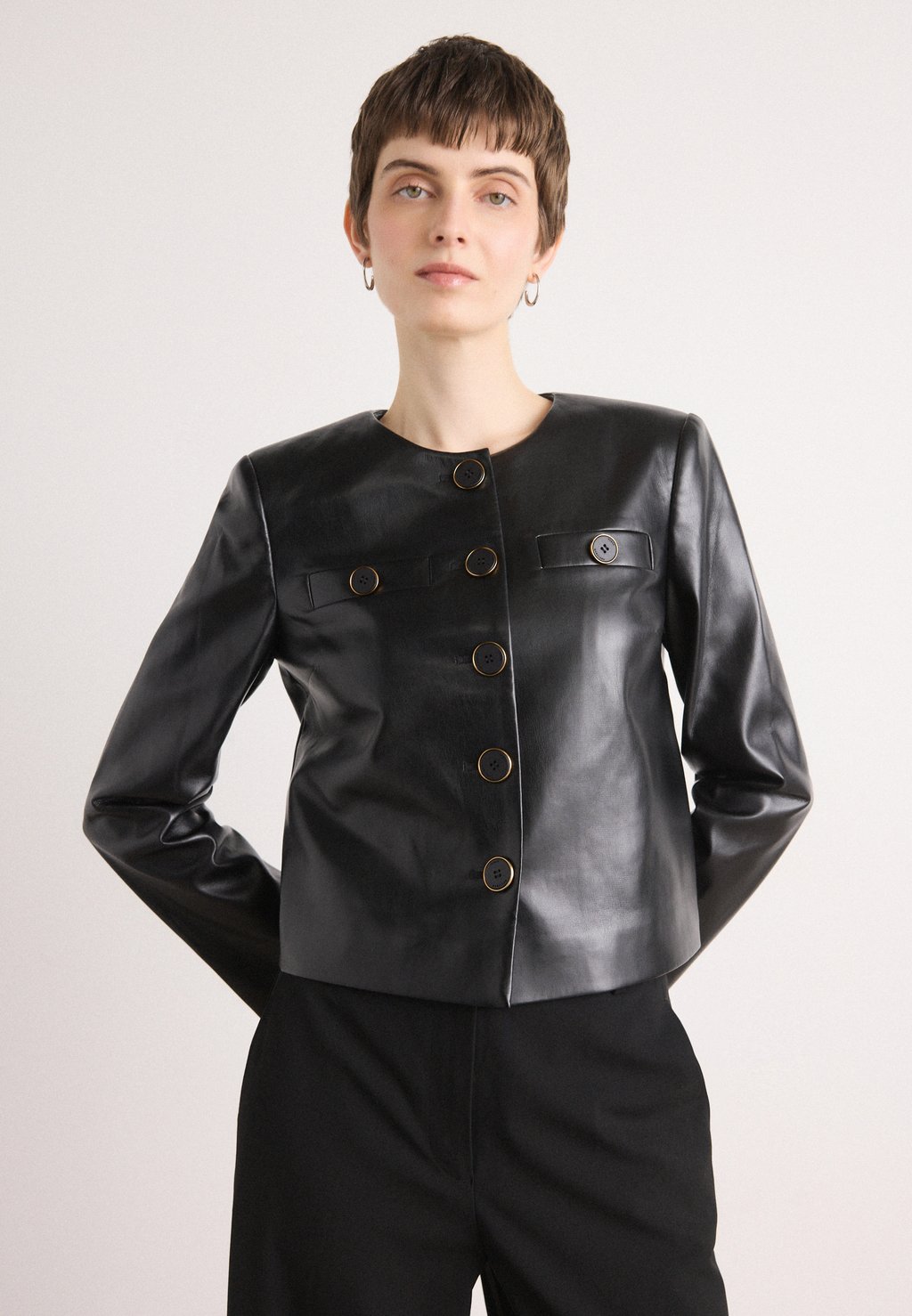 

Куртка из искусственной кожи FERGIE CROPPED JACKET MARCIANO BY GUESS, черный
