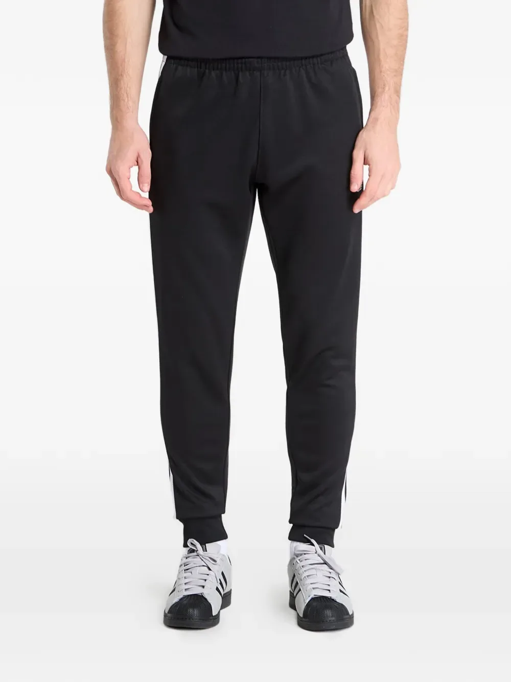 Спортивные брюки SST с тремя полосками Adidas, черный