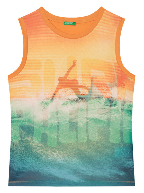 

Майка regular fit 3RD0CH020 United Colors Of Benetton, оранжевый