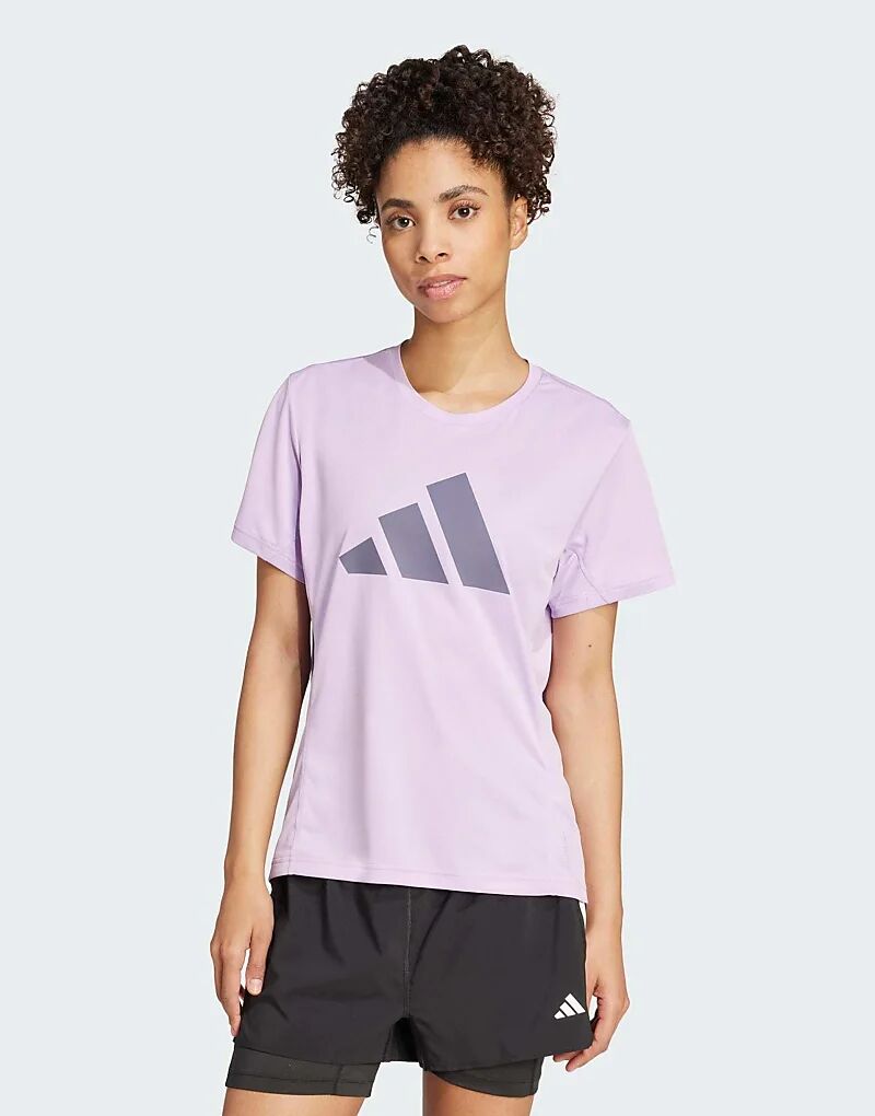 

Футболка adidas Running Run it цвета «пудровый сливовый» Adidas Performance