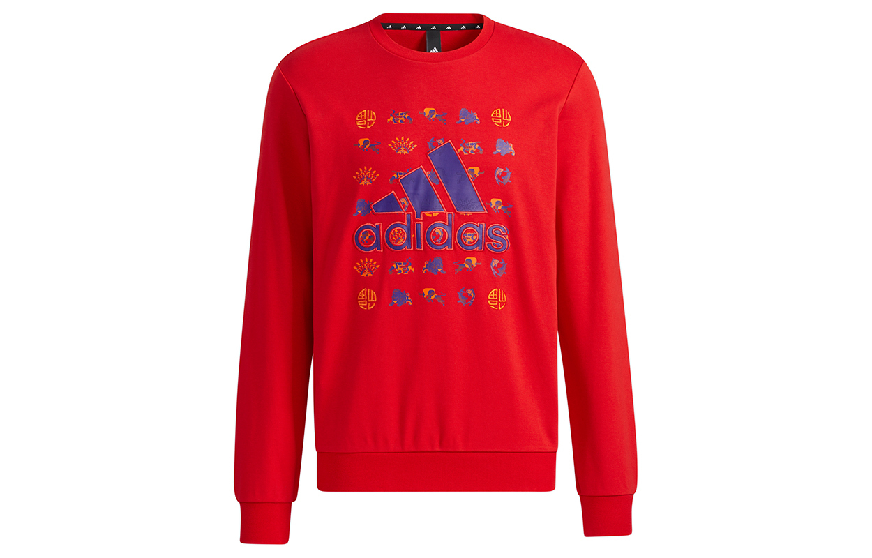 Футболка мужская Adidas Light Scarlet из коллекции Китайского Нового года — фото 2