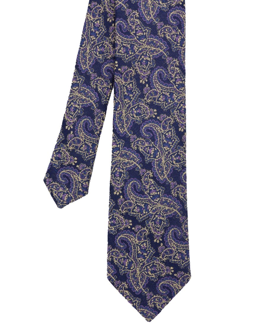 

Мужской галстук из шелковой смеси с узором пейсли Ben Sherman, Navy