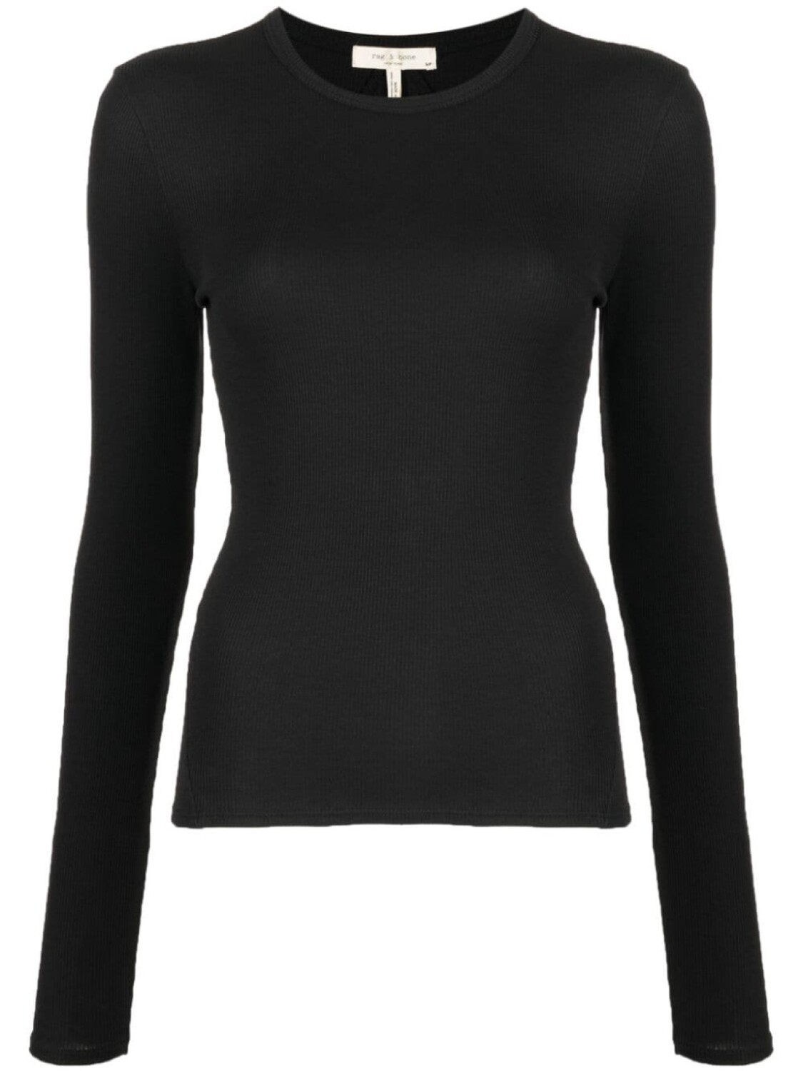 

Топ из органического хлопка с длинными рукавами rag & bone, черный