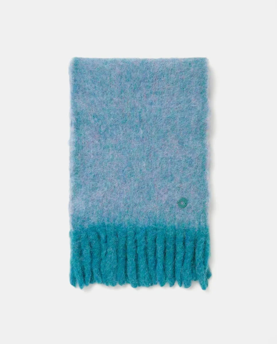 

Шарф с кисточками Jo & Mr. Joe, синий