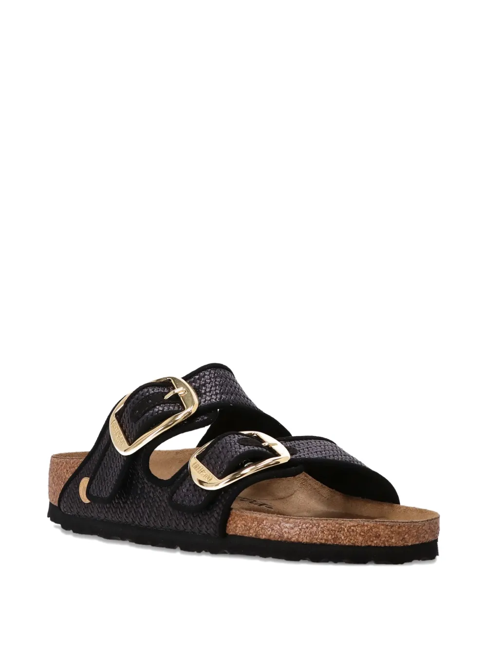 Плетеные сандалии с двойной пряжкой BIRKENSTOCK, черный — фото 2