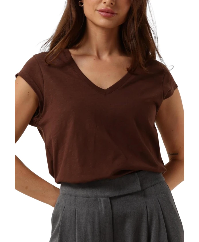 

Базовая футболка с V-образным вырезом и сердечком CC Coster Copenhagen, коричневый