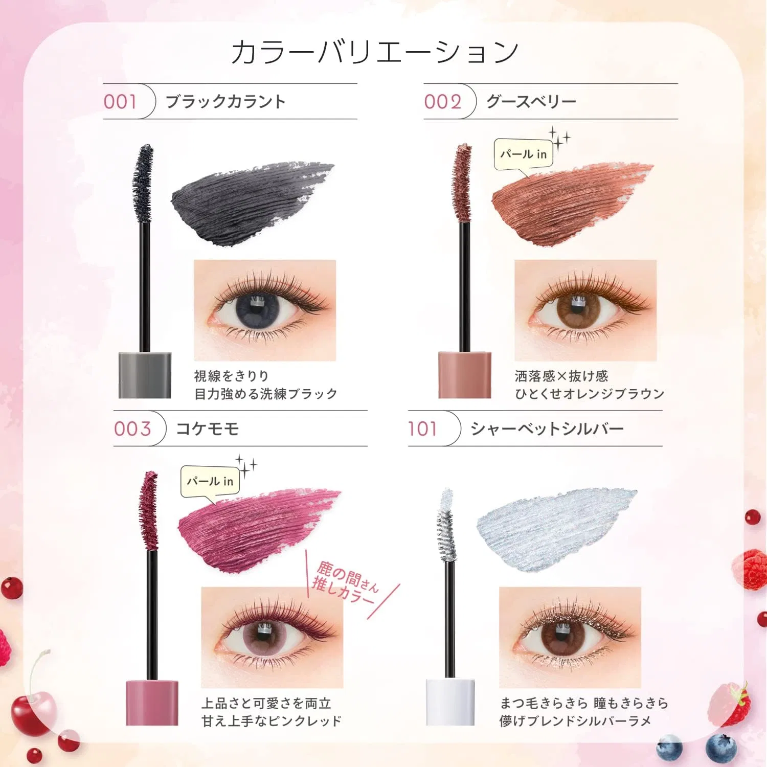 Тушь для ресниц удлиняющая Blendberry Fluffy Long & Curl Mascara 002, 7 г, цвет крыжовник — фото 3