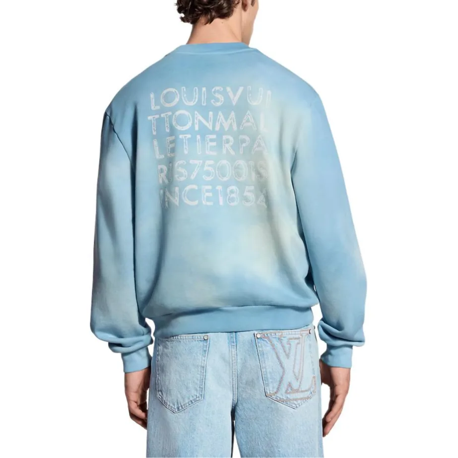 Трикотажный свитер мужской LOUIS VUITTON, Sky Blue — фото 4