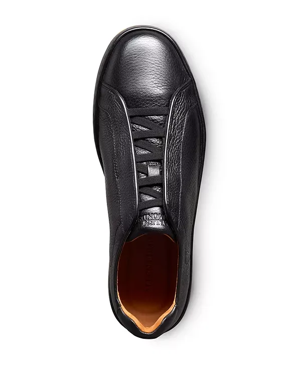 Кроссовки-Слипоны Banks court с эластичной шнуровкой Allen Edmonds, Black — фото 2
