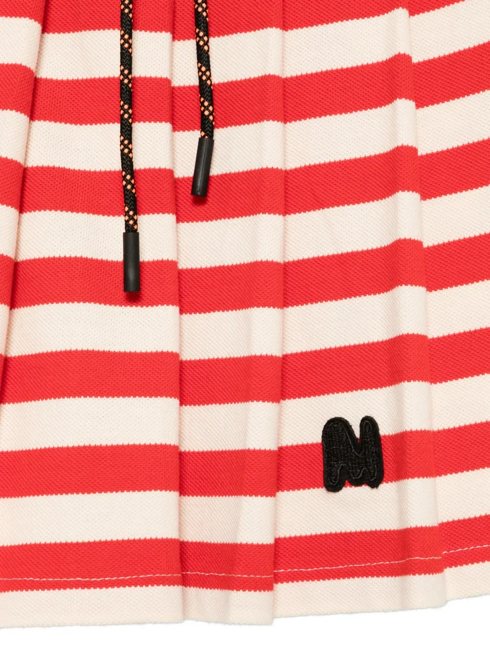 Плиссированная юбка в полоску MSGM Kids, красный — фото 3