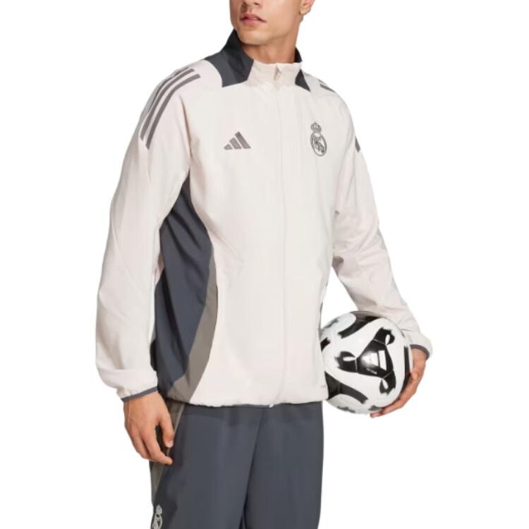 Куртка мужская Tiro 24 светло-фиолетовая / серая / угольно-серая Adidas, светло-фиолетовый/серый/серый — фото 4