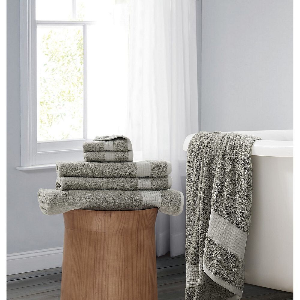 

Набор полотенец Brooklyn Loom, 6 предметов, цвет Sage Green