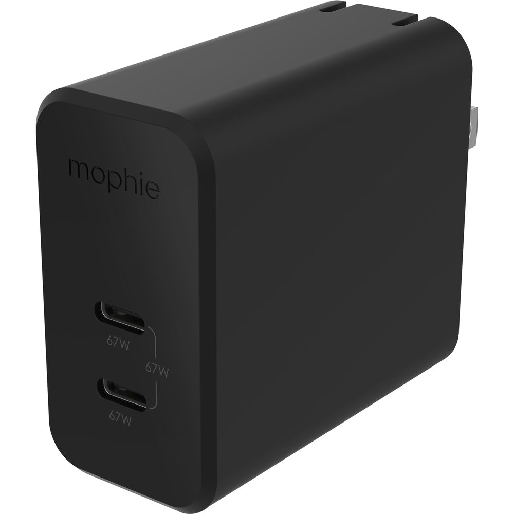 

Зарядное устройство mophie Speedport 67W GaN 2-Port USB-C Wall Charger 409909303