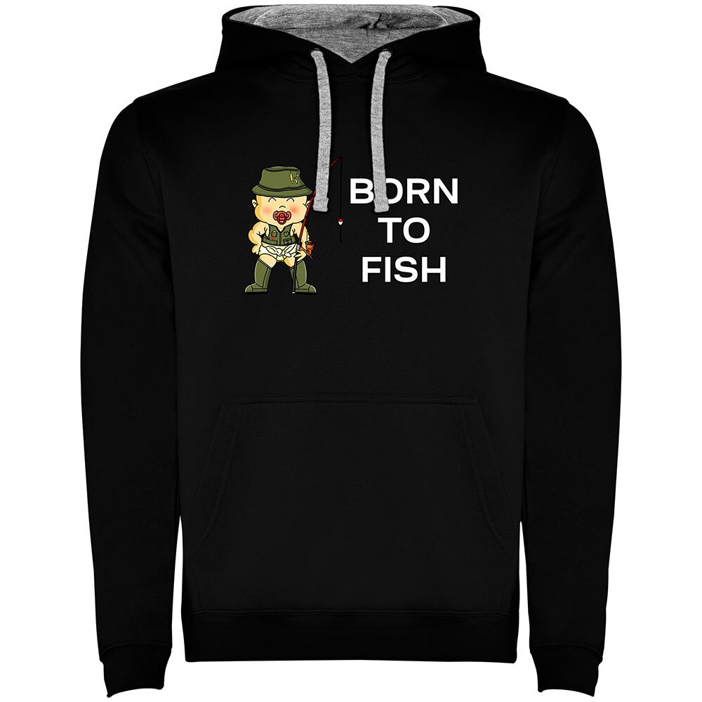 

Худи Kruskis Born To Fish Two-Colour, черный