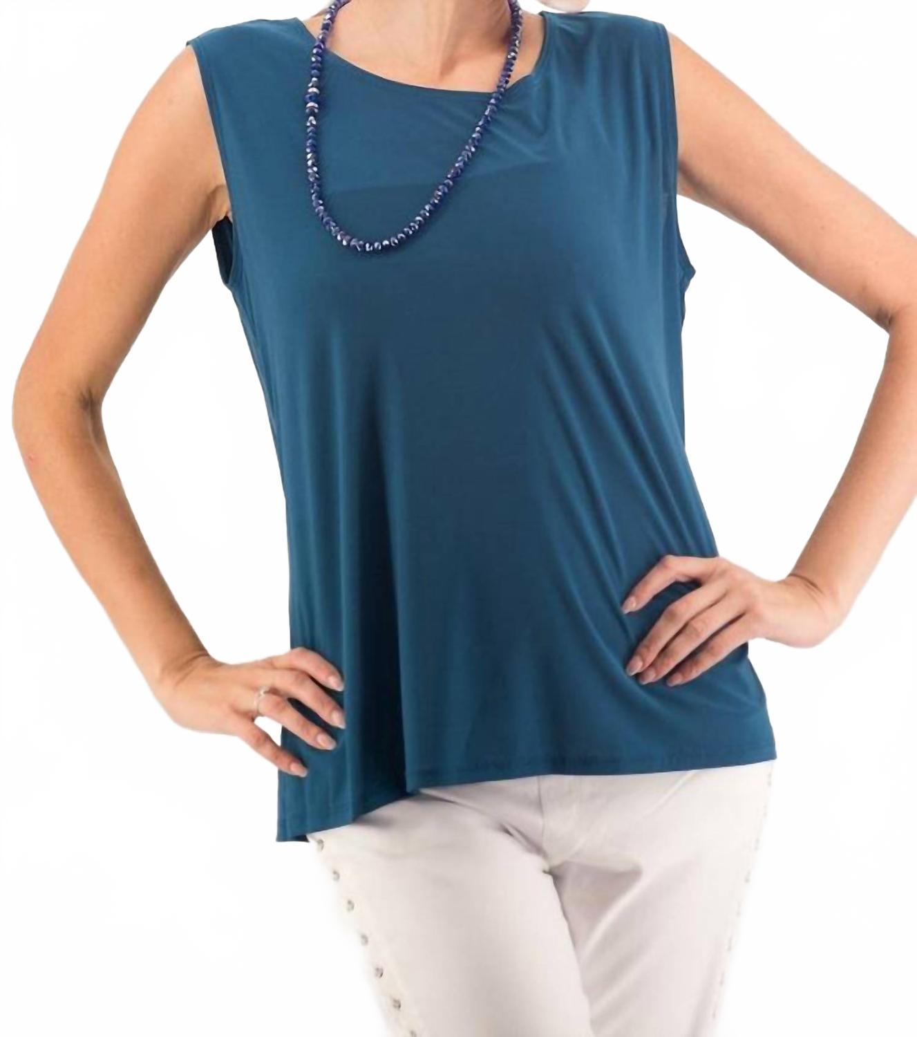 

Sea & Anchor Майка с широкими бретелями бирюзового цвета