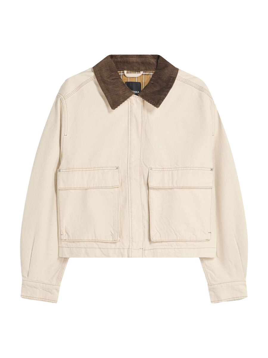 

Демисезонная куртка Bershka, Ecru