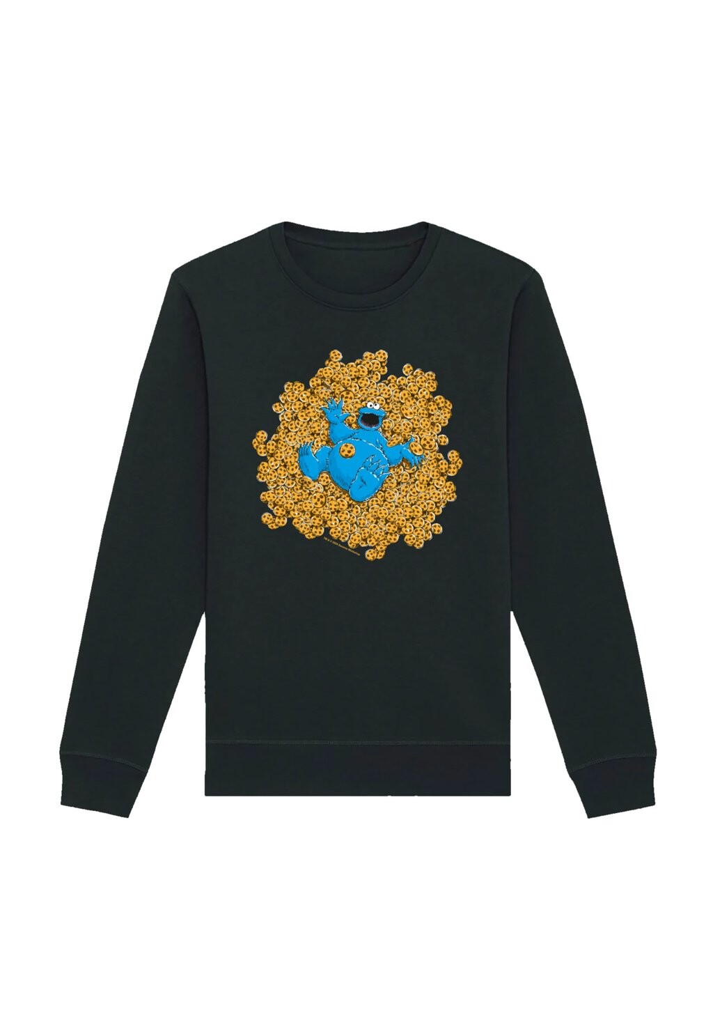 

Толстовка SESAMSTRASSE COOKIE MONSTER BAD F4NT4STIC, черный
