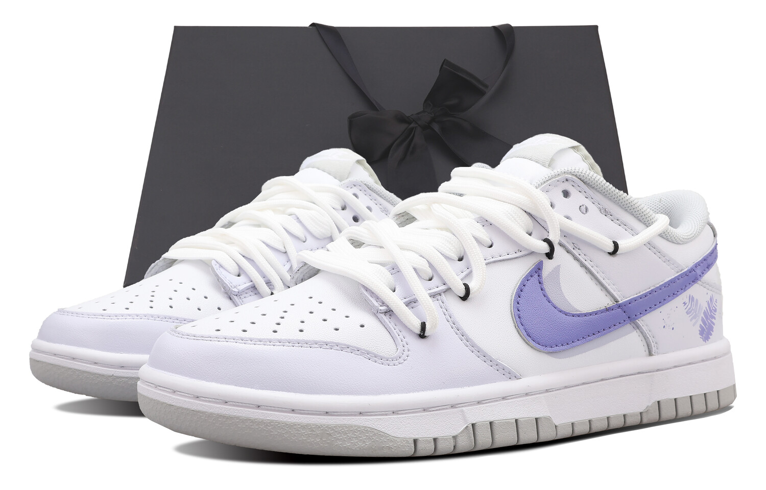 

Кроссовки Nike Dunk Skateboarding Shoes Men Low-top Purple, фиолетовый