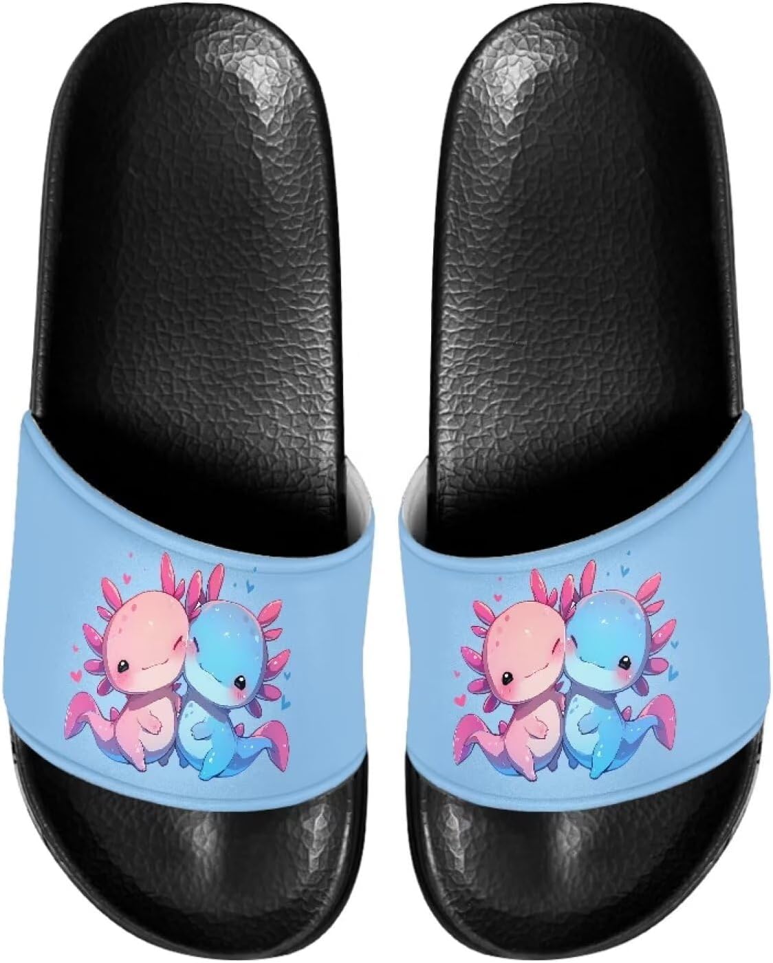 

Женские сандалии JUDENTIDOS с необычным дизайном, сандалии с мягкой подошвой, открытым носком, противоскользящие, на одной полоске, Cute Cartoon Axolotl