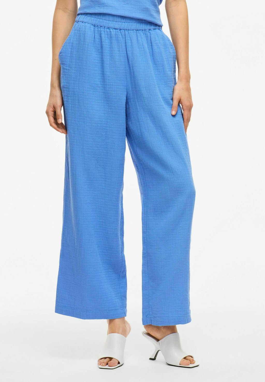

Брюки MIT WEITEM BEIN NIA HIGH WAIST VILA, светло-голубой