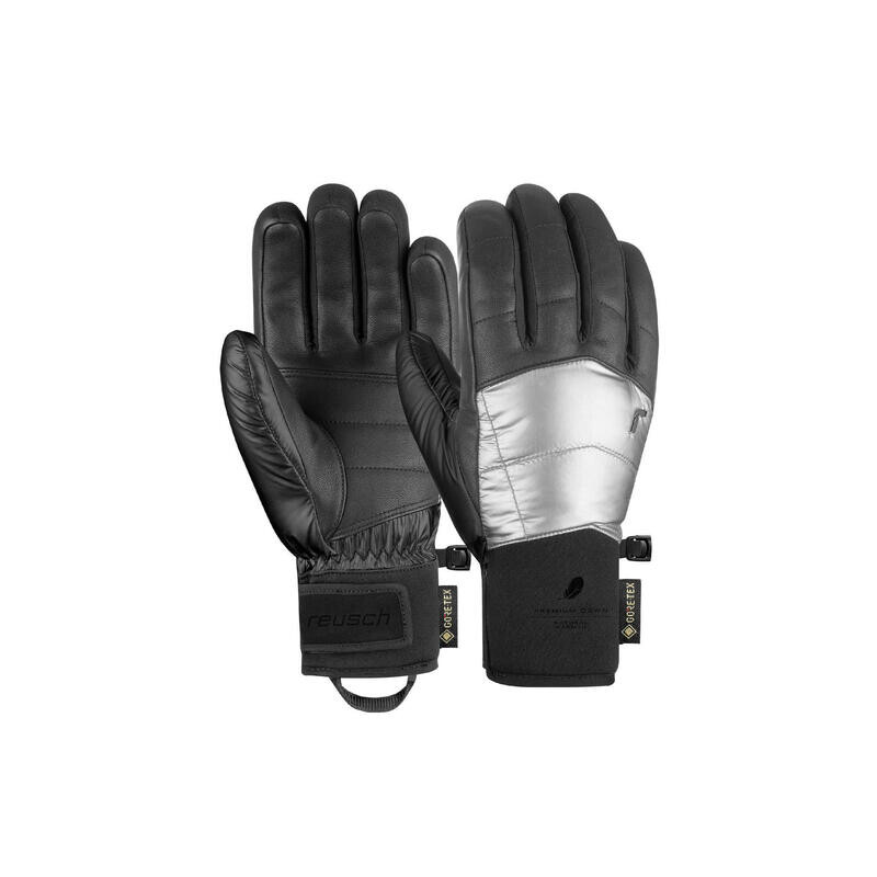 

Лыжные перчатки Reusch, цвет plateado/black/plateado