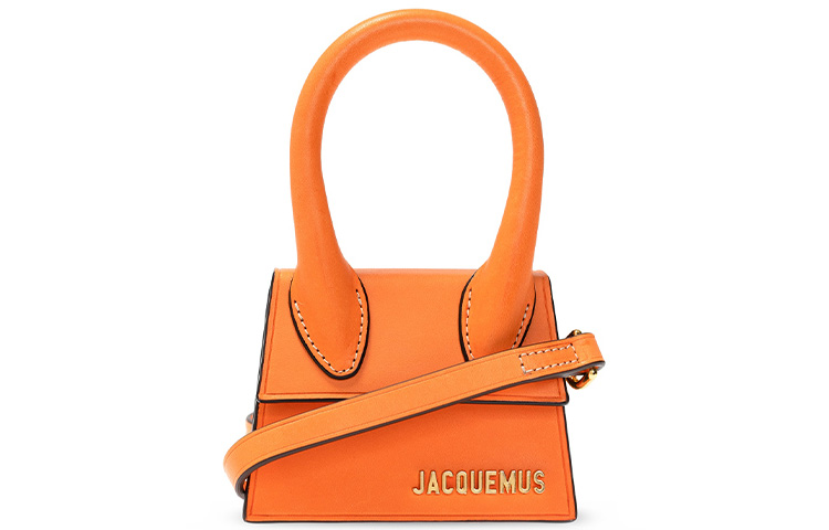 

Кожаная сумка через плечо, кросс-боди, женская оранжевая Jacquemus