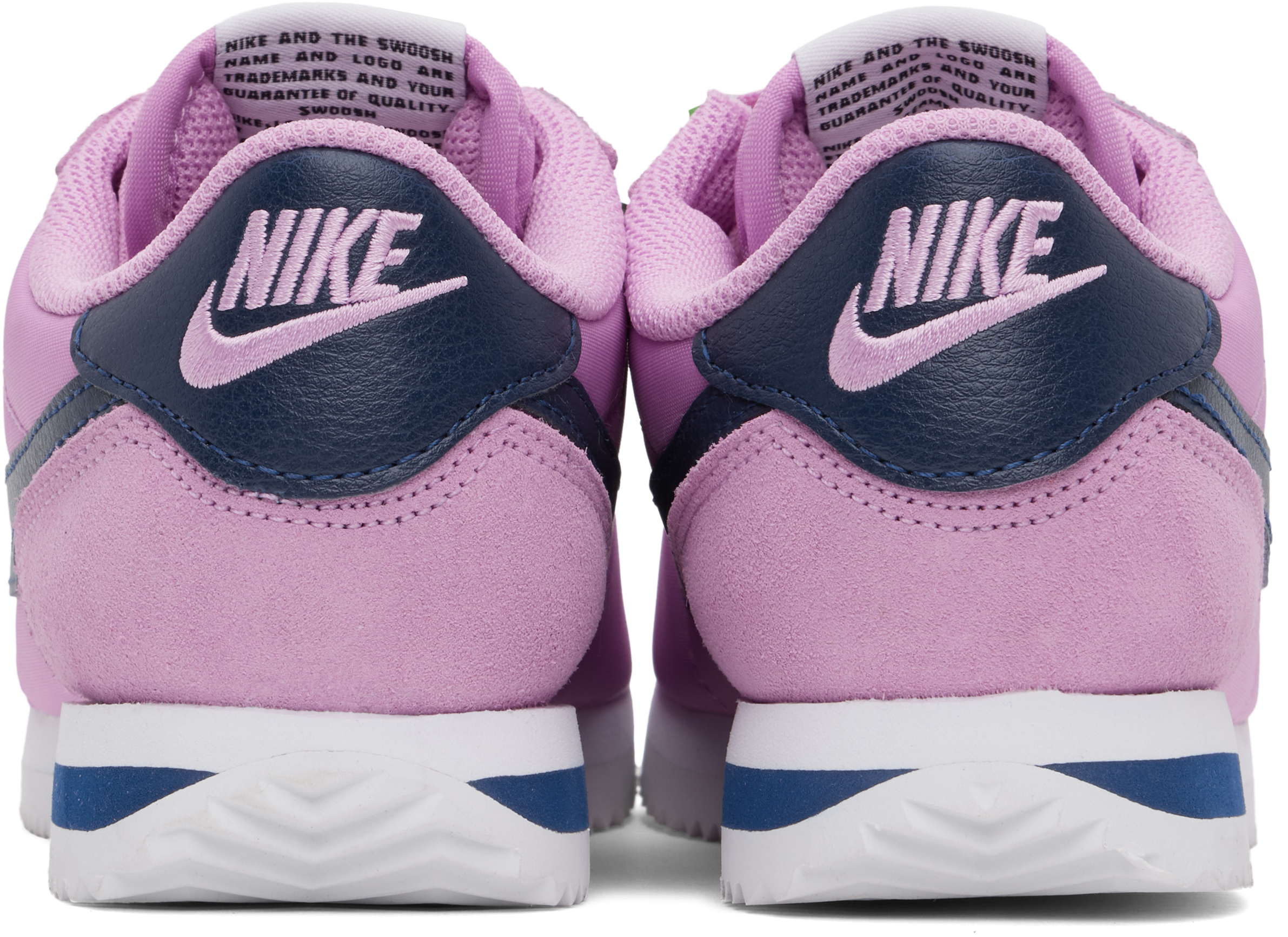 Кроссовки Cortez Textile розового и темно-синего цветов Nike — фото 2