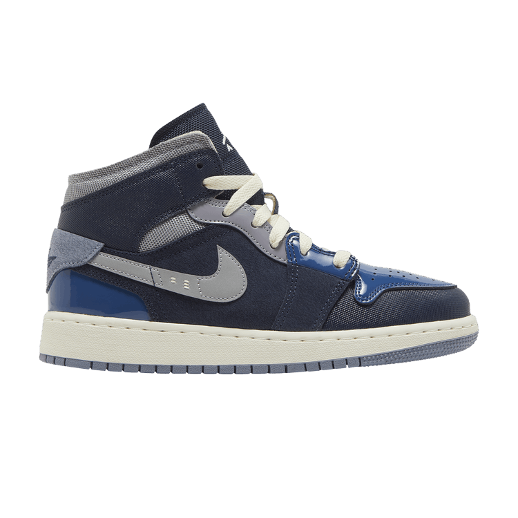 

Кроссовки Air Jordan Air Jordan 1 Mid SE Craft GS 'Inside Out - Obsidian', синий