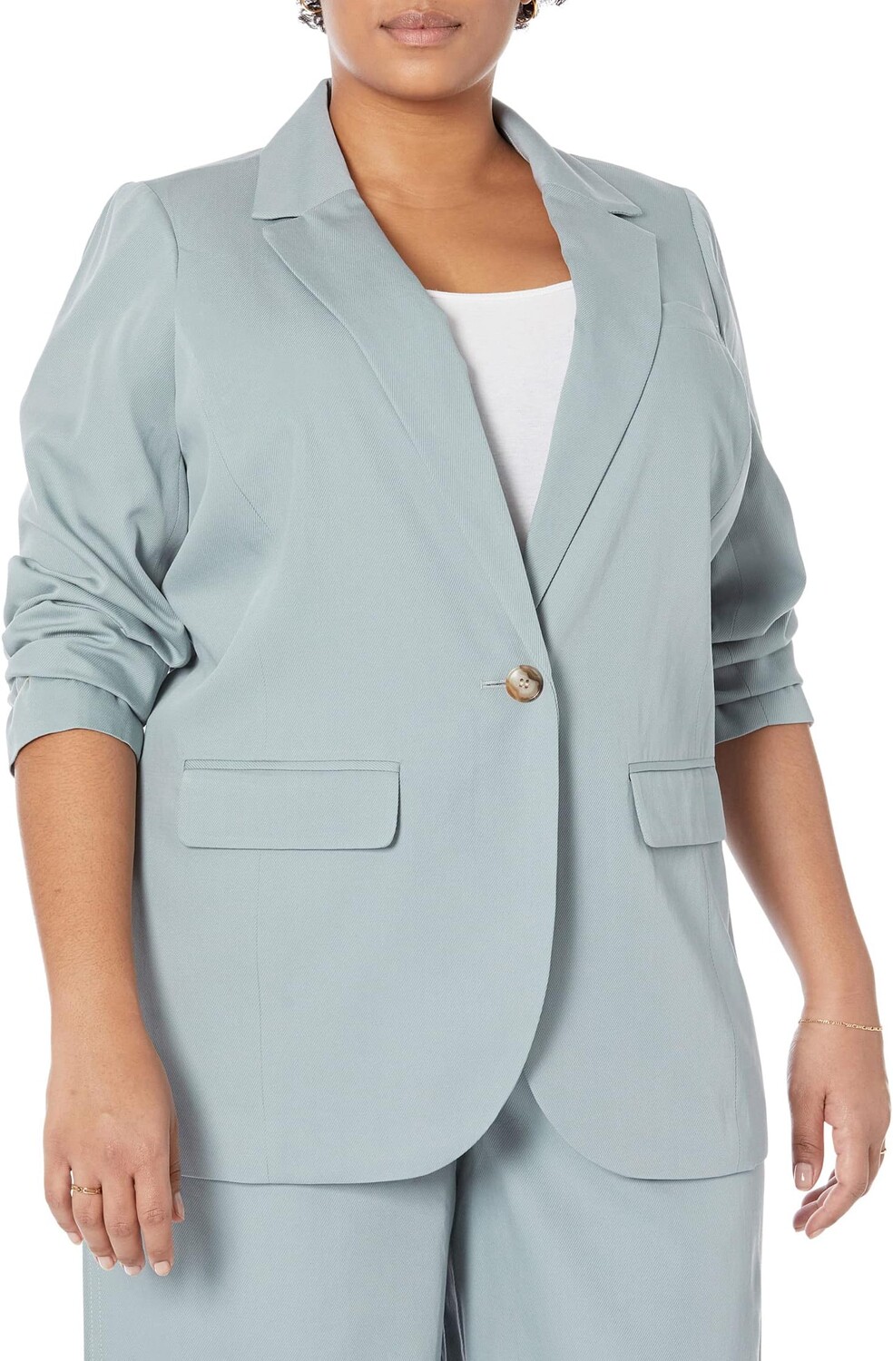 

Блейзер Madewell The Plus Larsen Blazer in Drapeweave, цвет Overcast